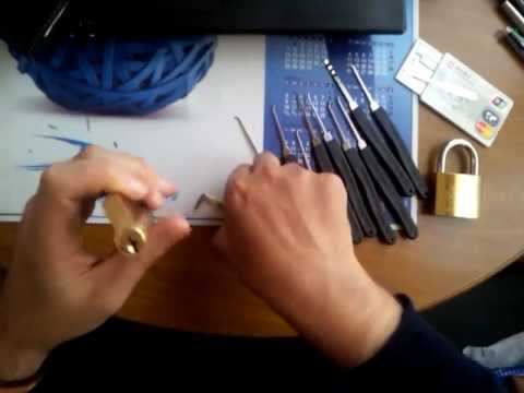 ganzuas - Este video es para principiantes en lockpicking deportivo.Es para principiantes,porque yo tambien lo soy.un saludo.
