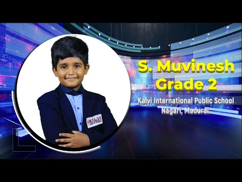 Kalvi Talks | Season 4 | S. Muvinesh - Grade 2 | The Joy of Playing Games | Kalvi School - Madurai.
