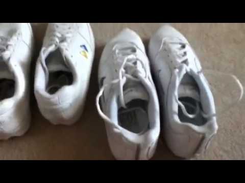 how to whiten nfinity cheer shoes