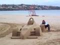 F1 Sand  sculpture 2008