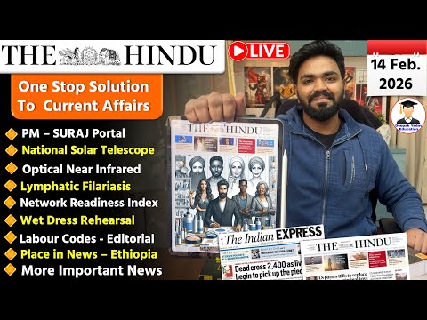 14 February  2026 | The Hindu Newspaper Analysis Today | Editorial Analysis  | Current Affairs Today
