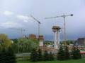 Zeitraffer Brückenbau 2005-05-09 / Wetterkapriolen