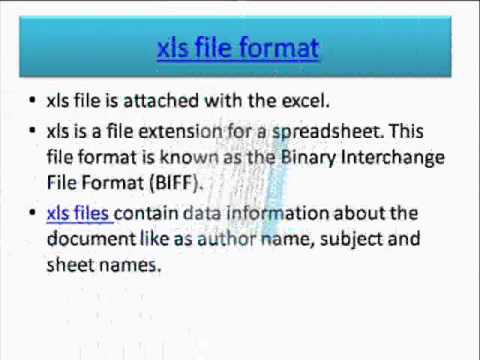 how to open xls file