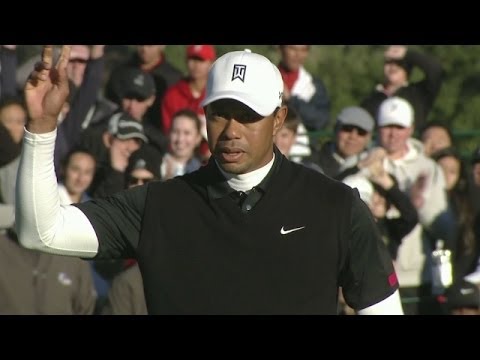Tiger Woods fires third round 72 and leads at World Challenge