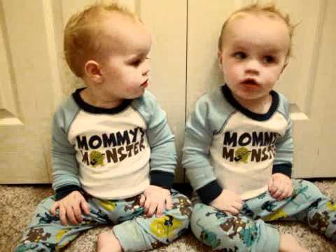 twin - My twin boys when they were younger (15 months old).. just learning to talk, and they knew a few signs.