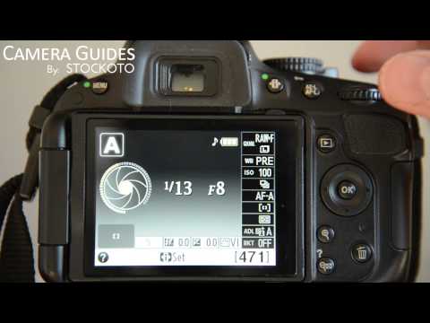 how to set the f stop on a nikon d5100