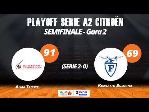 A2 Playoff - Semifinali Gara2, gli highlights di Trieste-Fortitudo