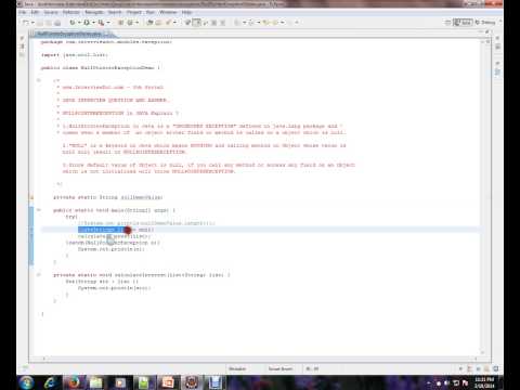 how to remove null pointer exception in java