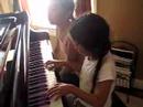 Tyler practicing Love Song