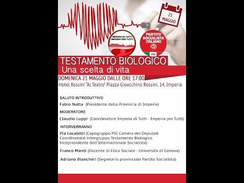 SPECIALE TESTAMENTO BIOLOGICO