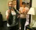 in the middle of conversation, she again busts out the jane fonda.  too excellent.