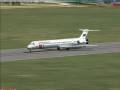 SAS MD80 landing FSX
