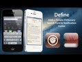 Define: Adds a Simple Dictionary Search Field to Notification Center