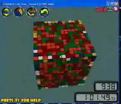 Rubik's Cube 14x14x14 solved