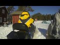 Snowmobile ride in the Swedish archipelago