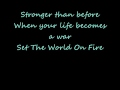 Black Veil Brides Set The World On Fire Lyrics