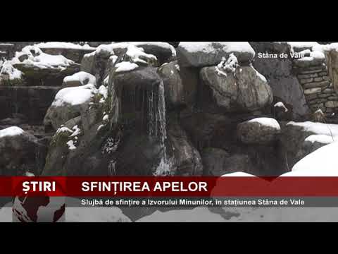De Bobotează, slujbă de sfințire la Izvorul Minunilor din Stâna de Vale