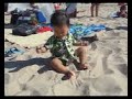 Sarn first day at the beach.avi