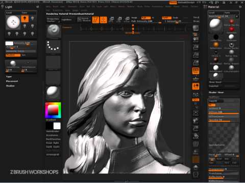 how to apply different materials in zbrush