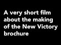 the new vic brochure goes to print