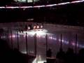 Emily Griswold singing at the Carolina Hurricanes game