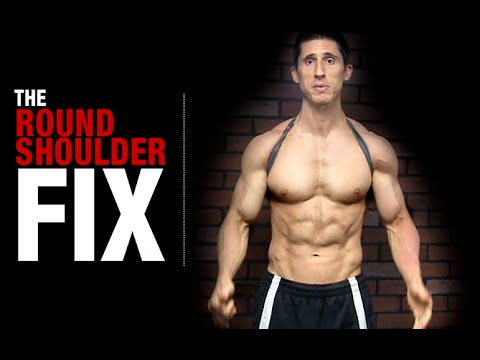 how to fix rounded shoulders