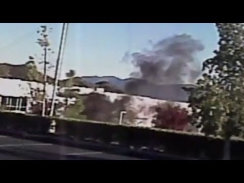 car - New surveillance video shows the car Paul Walker died in may not have ignited until one minute after the initial impact.