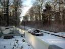 �sjs Y-tog (Y-train) pass through Ganneskov (forest) towards K�ge