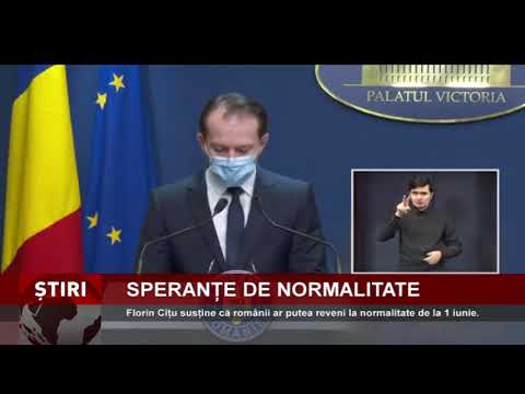 Florin Cîțu susține că românii ar putea reveni la normalitate de la 1 iunie