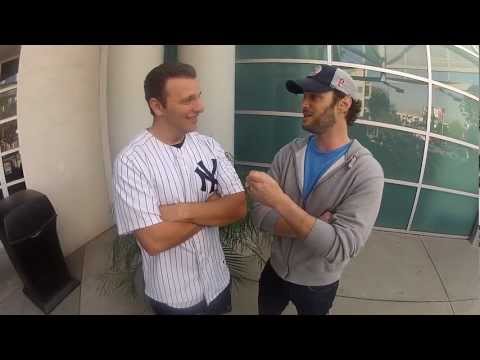 Actor/Comedian Josh Wolf Supporting Eddie Mata for the MLB FanCave