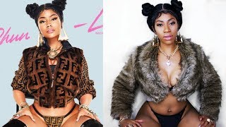 Nicki Minaj CHUN LI OFFICIAL Makeup & Hair Tutorial ft. Bobbi Boss LINDSEY Wig