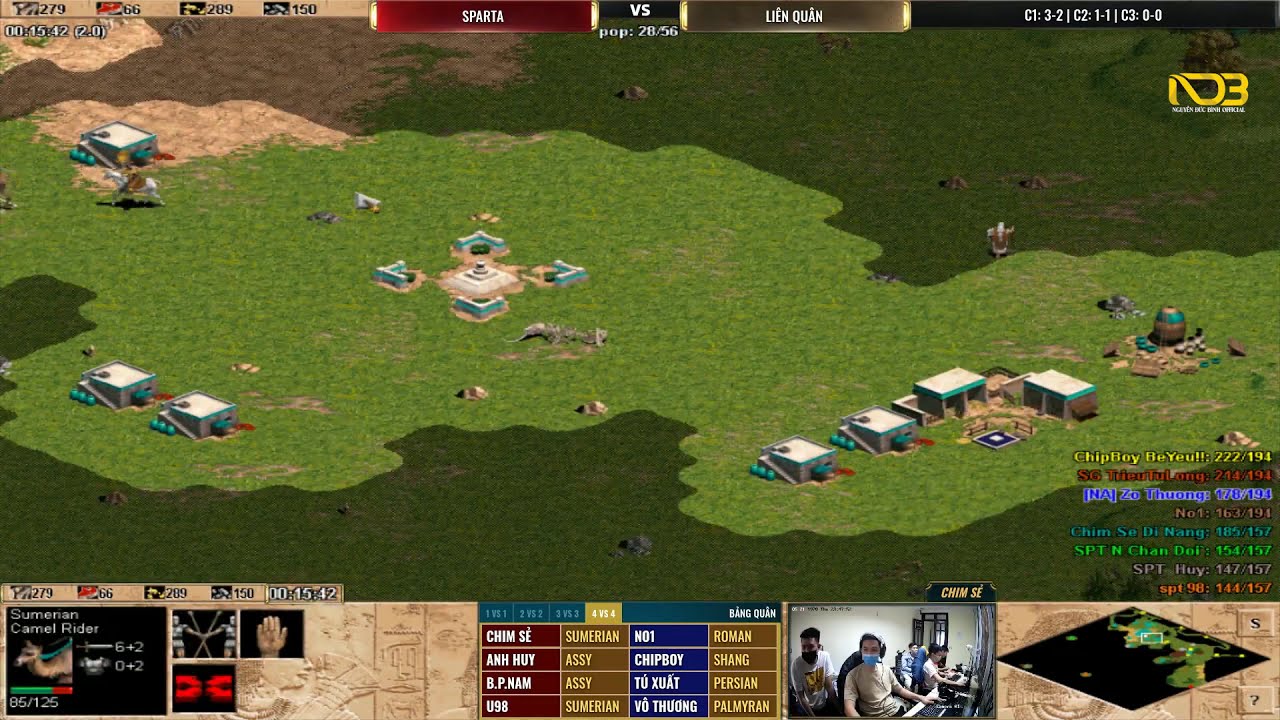 Sumerian và trận chém phũ của Chim Sẻ Đi Nắng | AoE Highlights