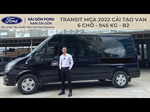 TRANSIT VAN ĐEN - 6 CHỖ - 945KG - BẰNG LÁI B2 DÙNG ĐƯỢC - KHÔNG BỊ CẤM GIỜ |TẤN DUY - SÀI GÒN FORD|