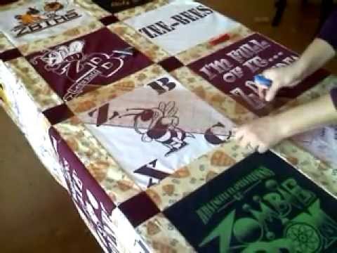 How to make a T-shirt quilt – Part 7 How to make a T-shirt quilt – Part 7