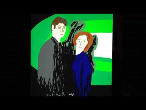 how to draw x files on draw something