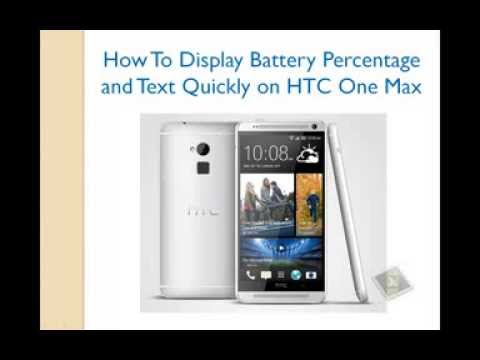 how to get battery percentage on htc one x