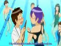 hentai girl takes swim suit off!