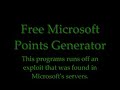 Free Xbox 360 Microsoft Points Generator No E Mail or Password Needed!!!