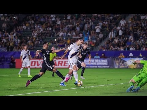 Video: GOAL: Zlatan Ibrahimovic ties the LA Galaxy's single-season goal tally with a close-range finish