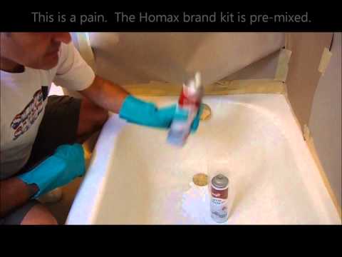 how to patch enamel tub