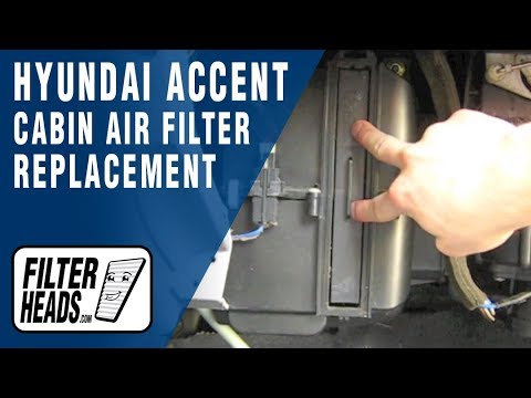 Cabin air filter replacement- Hyundai Accent
