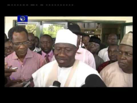 Video:Taraba State governor is stable – President Jonathan (ChannelsTV)