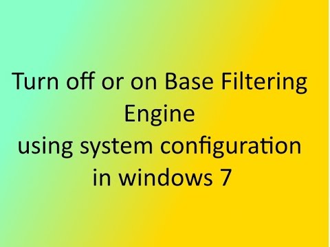how to repair bfe service