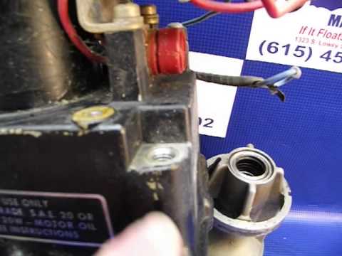 how to drain tilt and trim fluid