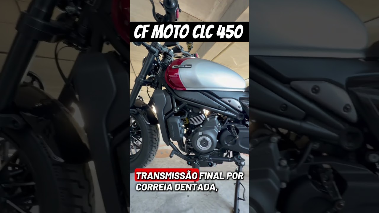 CLC 450 TEM ESTILO e Motor bicilíndrico de 450cc com 44cv e custa R$ 33 mil