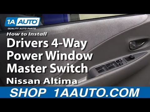 How To Install Replace Drivers 4-Way Power Window Master Switch 2002-06 Nissan Altima