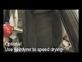Car interior colour change using fabric spray paint Car interior colour change using fabric spray paint