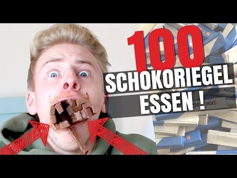 100 SCHOKORIEGEL essen - ich TESTE meine GRENZEN ! 😱 II RayFox