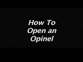 How To Open an Opinel