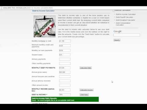how to calculate debt to income ratio